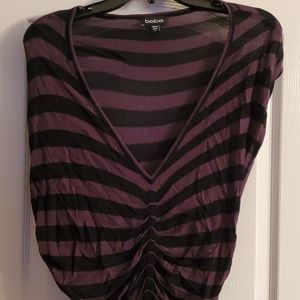 Bebe dolman short sleeve dress/top